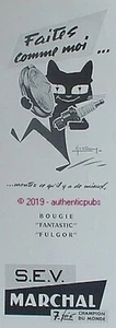 MARSCHWERBUNG KERZE SCHEINWERFER 7 MAL WELTMEISTER SIGNIERT CAMY VON 1964 AD - Bild 1 von 1