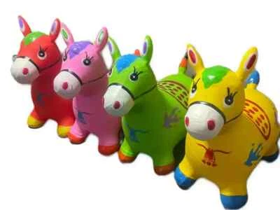 BLITZ KIDS ANIMAL SPACE HOPPER INFLATABLE HORSE RIDE ON JUMPIN BOUNCY TOY ANIMAL SOUND