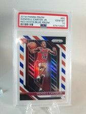 2018-19 WENDELL CARTER JR PANINI RC PRIZM RED WHITE BLUE PRIZMS  #80 PSA 10 GEM 