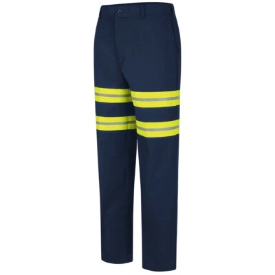 Red Kap Enhanced Visibility Industrial Pants Reflective Hi Vis Work Uniform - Image 1 of 4