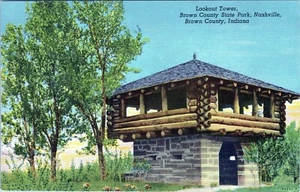 Aussichtsturm Brown County State Park Indiana Postkarte unbesendet - Bild 1 von 2
