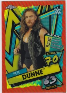 2021 Topps cromado WWE Slam Attax #79 SSP naranja refractor Pete Dunne #08/25 - Imagen 1 de 2