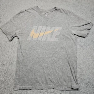 Nike Shirt Herren Medium Grau Kurzarm Swoosh Nike Check Sportlich - Bild 1 von 14
