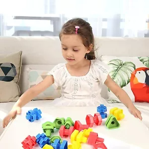 32 piezas Formas Tuercas y Pernos Juguetes Apilables Juguete Sensorial Inquieto para Niños Niños Niñas - Imagen 1 de 9