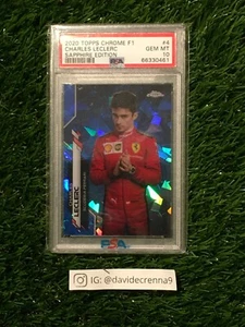2020 Topps Chrome F1 Charles Leclerc Sapphire Edition #4 PSA 10 Gem Mint Ferrari - Picture 1 of 3