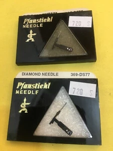 Original NOS Pfanstiehl Needle 369-DS77 For MANY Electro Voice & Sears LOT OF 2 - Picture 1 of 2