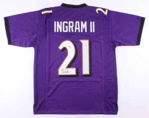 Mark Ingram Signed Baltimore Ravens Jersey (Beckett COA) 2xPro Bowl Running Back - Picture 1 of 5