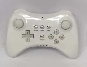 Dual Analog Bluetooth Game Controller for Wii U Pro White Power Tested *Read - Picture 1 of 6