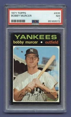 Bobby Murcer 1971 PSA 7 casi nuevo Topps New York Yankees (#635) RZC Foto 1 de 3