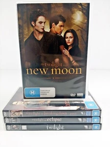 Twilight DVD Bundle Lot x 4 Twilight New Moon Eclipse & Breaking Dawn - Picture 1 of 16