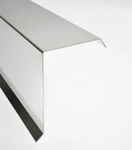 2m Ortblech Ortgangblech Dachrandblech Flachdach Dach Alu Aluminium 0,8 mm stark - Bild 1 von 4