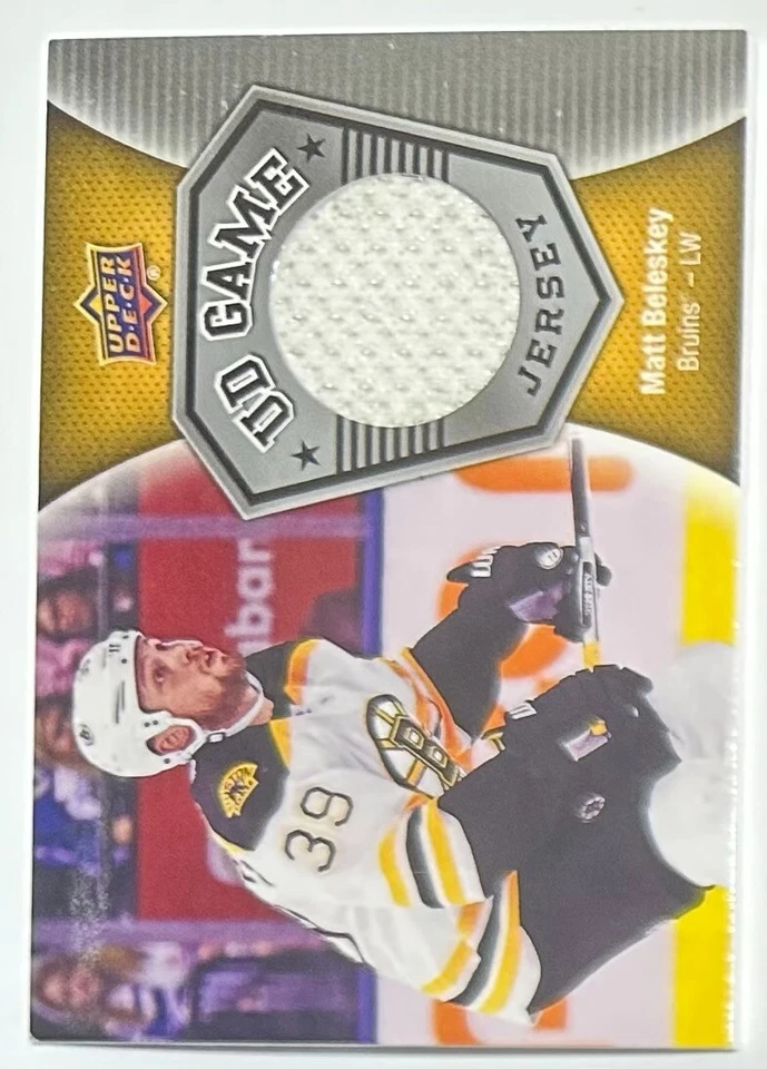 2016-17 Upper Deck Game Jerseys #GJBE Matt Beleskey - Bruins - Image 1 of 2