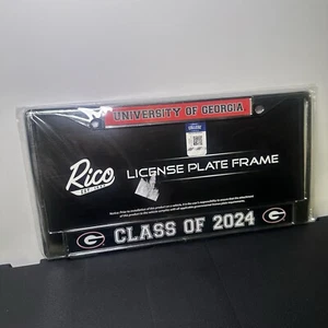 "Coperchio targa UGA College Georgia CLAS OF 2024 nero e rosso 6"" x 12" - Foto 1 di 1