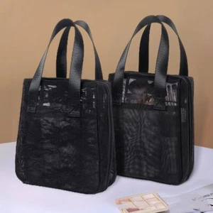 1pc Large Capacity Mesh Shower Bag Mesh/Lace Foldable Mesh Tote Business GB - Picture 1 of 16