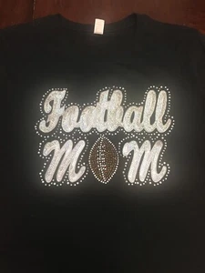 T-shirt donna calcio mamma strass semi aderente - XLarge - Foto 1 di 5