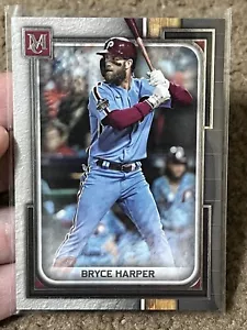 2023 Topps Museum Collection Base Bryce Harper #100 Philadelphia Phillies - Foto 1 di 2