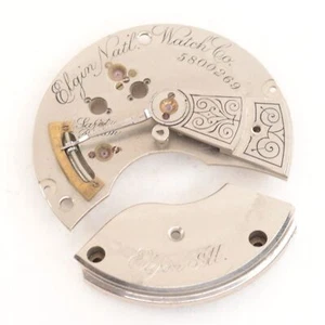 Elgin 18 Size Pocket Watch Movement Back Plate Model 44 - FH365 - Picture 1 of 2