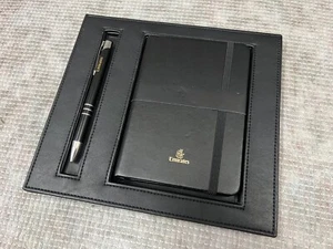 Emirates First Class Leather Writing Set. Pen Notebook And Leather Surround A380 - Picture 1 of 7