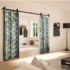 Antique Door With Brass, Exterior Doors, Antique Barn Doors, Custom Door,