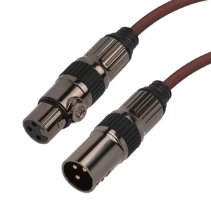 Geekria XLR Cable Male to Female Plug Adapter, 3Pin Balanced (1Feet / 1 Pack) - Picture 1 of 6