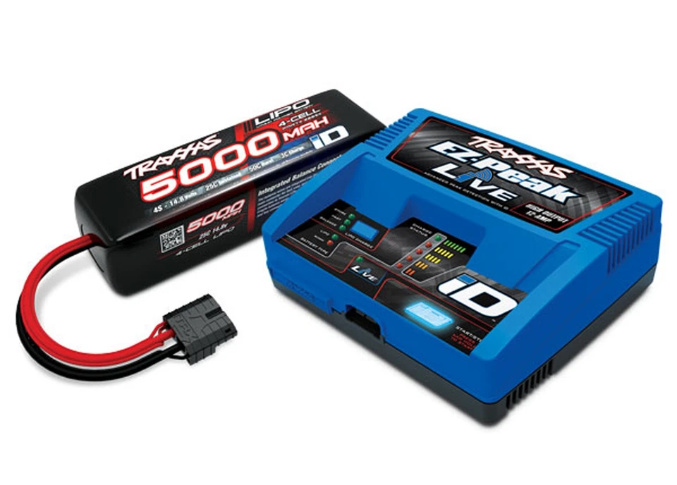 Traxxas 1/10 Maxx Monster Truck * 4S 5000mAh Battery / iD Charger Completer Pack - Image 1 of 1