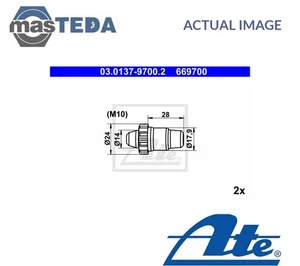 030137-97002 BRAKE DRUM SHOES FITTING KIT ATE FOR CITROËN EVASION - Picture 1 of 5
