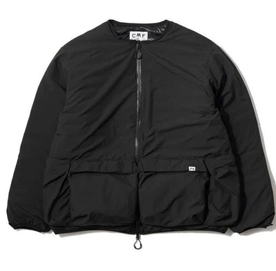 COMFY Rare OUTDOOR GARMENT PUFF CREW DOWN Puff Crew Down Black Puffer Jacket - Image 1 of 4
