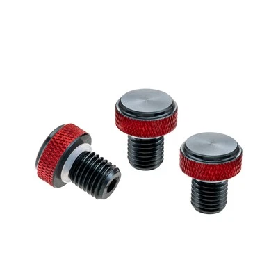 3 Pcs M10x1.25 Motorcycle Mirror Hole Plug Dual Color for Ducati Yamaha - Image 1 of 4