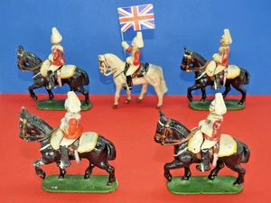 WEND-AL Giocattoli Vintage 1948 Alluminio Casalingo Cavalry Life Guard Soldati - Picture 1 of 10