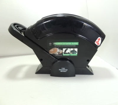 Precision Cut Bagel Slicer Black The Sharper Image #TSI-12SP675 - Image 1 of 4