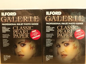 ILFORD GALERIE Professional 80 Sheets Classic Pearl Photo Paper 11x8.5 - Afbeelding 1 van 3