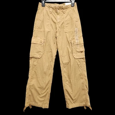 American Eagle Baggy Jogger Cargo Pants Womens Sz 0 Short Stretch Wide Leg NEW - Image 1 of 4