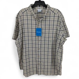 Columbia Herren Rapid Rivers II Kurzarm Hemd Fossil Beige Multi Gingham XXL - Bild 1 von 5