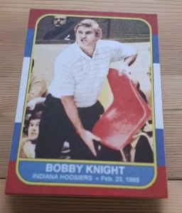 Sedia Coach Bobby Knight stile 1985-86 personalizzata lancio carte Indiana Hoosiers🏀🔥 - Foto 1 di 8