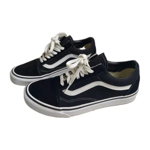 Zapatillas bajas VANS Old Skool negras gamuza 508731 hombres 7,5 mujeres 9 - Imagen 1 de 8