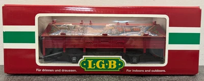 LGB G Scale 45110 Covered Christmas Hinge Hatch Gondola - LNIB - Image 1 of 4
