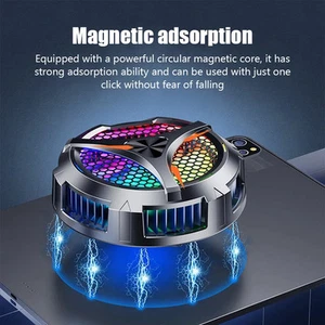 Ventilateur Refroidisseur Magnétique RGB pour Tablettes et Ordinateurs Portable - Zdjęcie 1 z 7