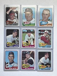 1965 Topps Baseball, Complete Your Set #13 thru #423, GD thru NM