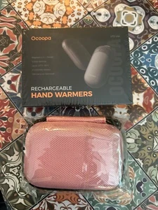 NEW OCOOPA Magnetic Hand Warmers Rechargeable 2 Pack & Pink Case - Picture 1 of 4