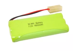7.2v RC Battery NiMH 1800mAh AA Rechargeable Tamiya Plug for Tank Car Truck Boat - Picture 1 of 3