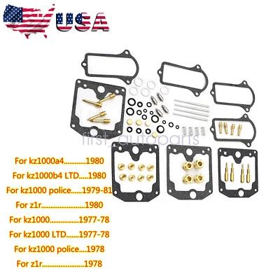 4*carburetor carb repair rebuild Kit for kz1000 LTD/kz1000 1977-1978 US - Image 1 of 4