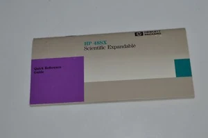 *CF* Hewlett Packard HP 48SX Vintage Quick Reference Guide (YBC66) - Picture 1 of 2