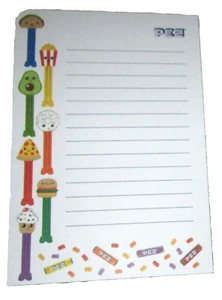 Bloc de notas PEZ ~ (PEZ Treats) ~ 4" x 6" ~ 25 páginas forradas - Imagen 1 de 1