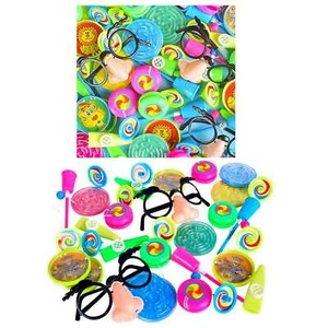 Neon Mega Value Favour Pack Pinata Mix 64 Pieces Party Supplies Favours Toys - Picture 1 of 2