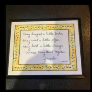 Together as friends quote/sign/plaque EUC - Picture 1 of 4