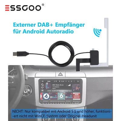 Auto USB Android DAB+ Autoradio Adapter Digital Tuner Audio Empfänger Antenne DE - Bild 1 von 4