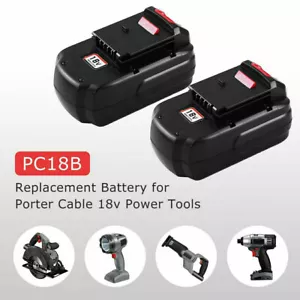 18 Volt Battery for Porter Cable PC18B PCMVC PCXMVC PCC489N Cordless - Picture 1 of 1