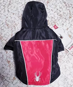 New Spyder Dog Winter Jacket w/Hood Black & Red Sz. Small - Picture 1 of 5