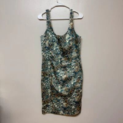 Vestido Vaina Peruvian Connection Tapiz Floral Algodón Sin Mangas Talla 12 Foto 1 de 4