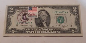 Billetes de $2 serie 1976 cancelados 13 de abril de 1976 Youngtown, Arizona - Imagen 1 de 2